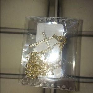 2 Available Gold Plated & Silver Zirconium Crosses 2 Available Gold Plated & Silver Zirconium Crosses