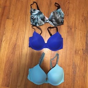 3 VS PINK bras BUNDLE