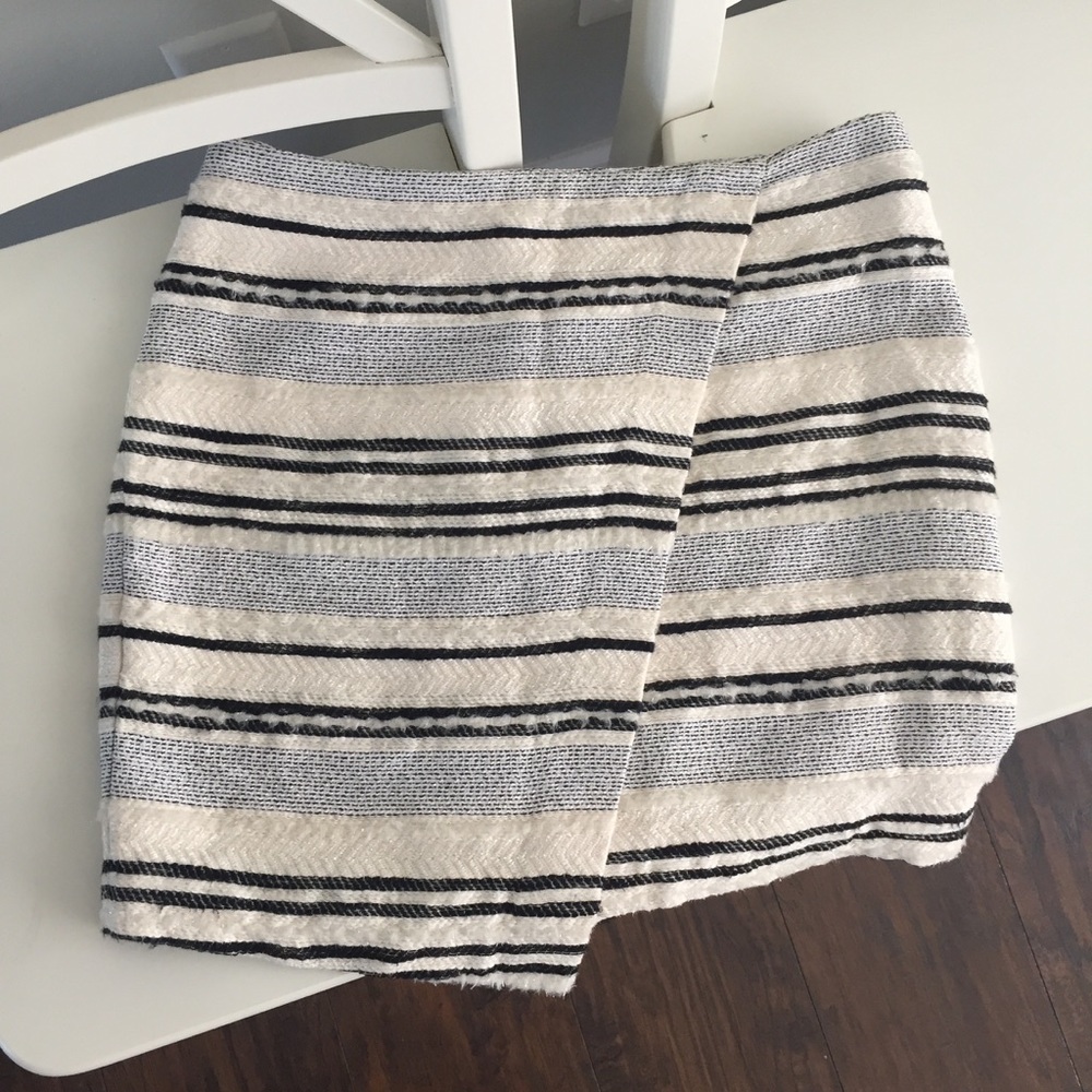 Faux Wrap Mini Skirt
