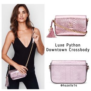 Victoria’s Secret Luxe Python Downtown Crossbody Victoria’s Secret Luxe Python Downtown Crossbody