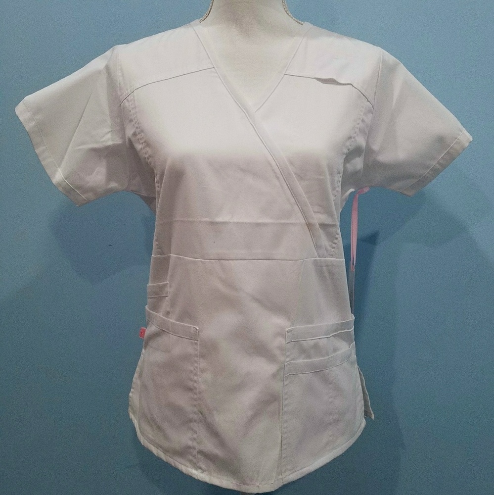 NEW Hey Collection White Scrub top