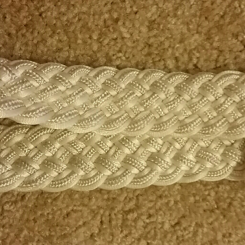 🚨LAST CHANCE -Donating NWOT White Braided Belt - Picture 2 of 2