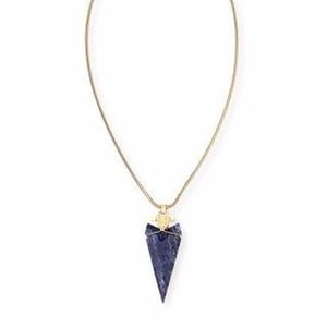 Tory Burch Arrowhead Pendant Necklace Blue Tory Burch Arrowhead Pendant Necklace Blue