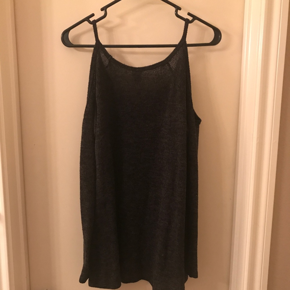 Olive green cold shoulder sweater