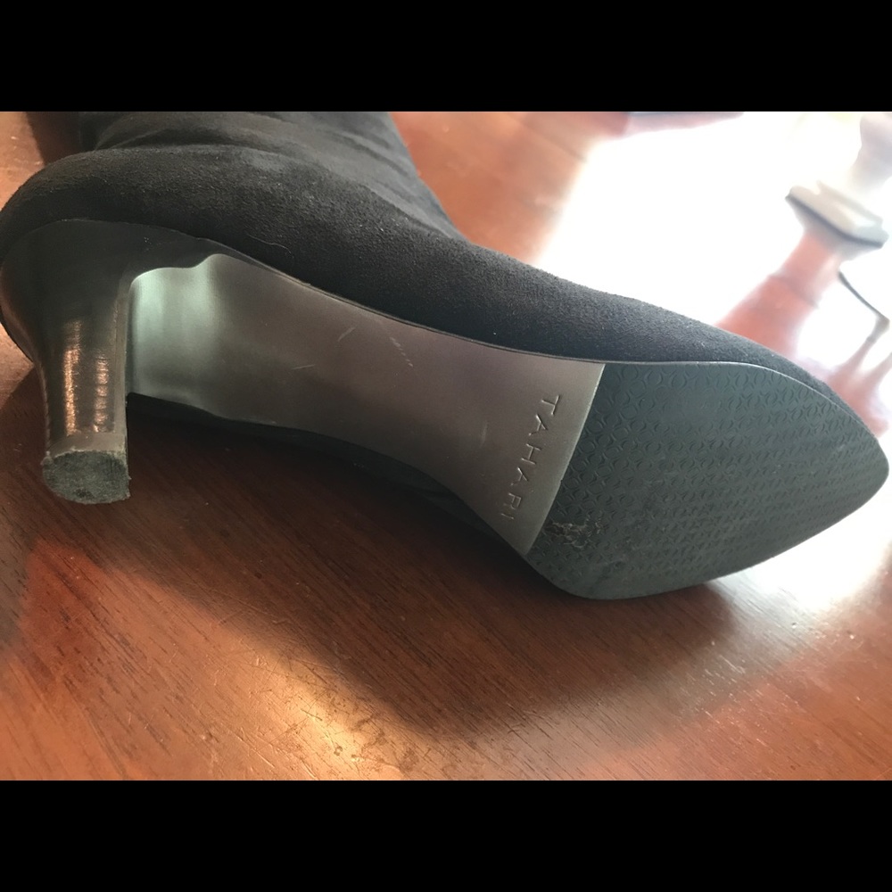 Tahari black suede boots - Picture 5 of 8