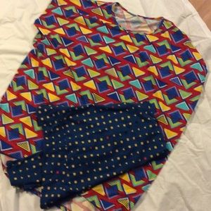 LulaRoe Irma and TC leggings