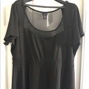 Torrid Black Peplum Top Size: 3