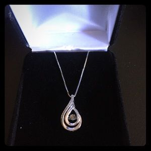 Diamond necklace and earring from Kay Jewelers