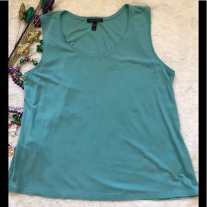 Eileen Fisher turquoise silk shell. Size small. Eileen Fisher turquoise silk shell. Size small.