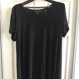 Forever 21+ Plus Size Hi Low Top in Black Size: 2