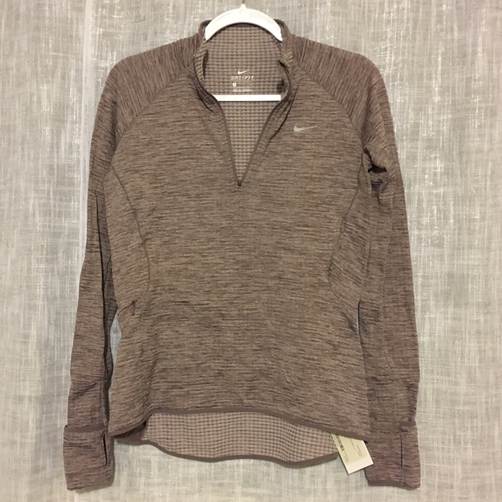 Purple Nike 1/4 Zip Long sleeve Pullover