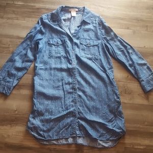 Polka dot chambry dress or tunic Polka dot chambry dress or tunic