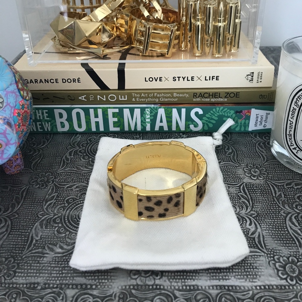 J. Crew Wild Side Wide Bangle Bracelet