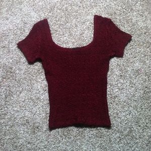 🌸RED CROPPED SCOOP NECK🌸 🌸RED CROPPED SCOOP NECK🌸