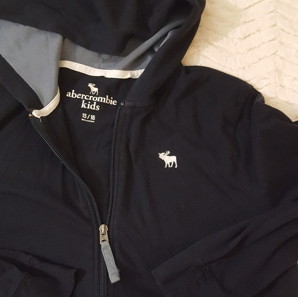 Abercrombie Kids boys navy hoody swear