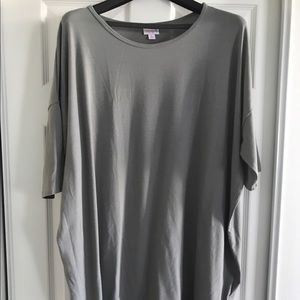 Solid Grey LuLaRoe Irma *Unicorn* Size XL