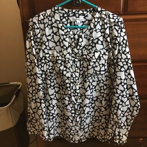 Black & White Heart Blouse