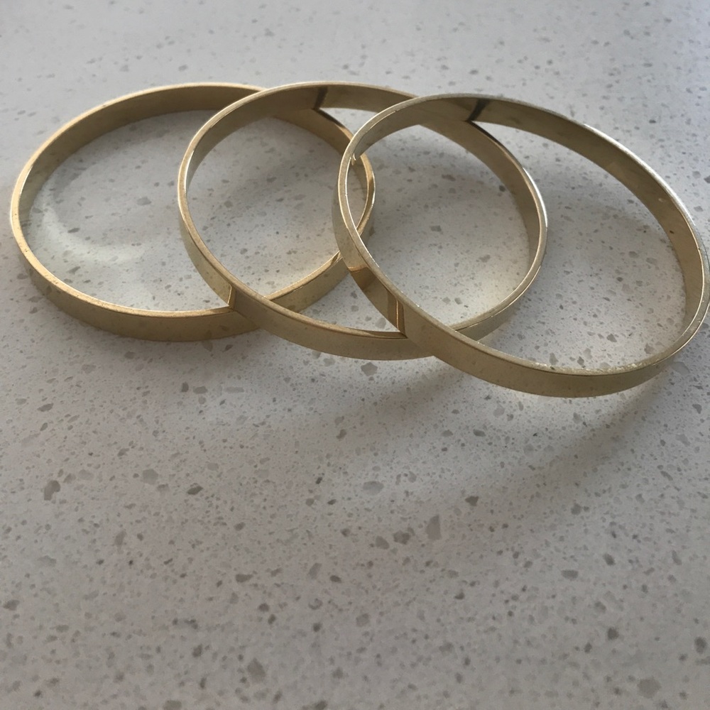 Gold Plated Bangle Bracelets - image 2