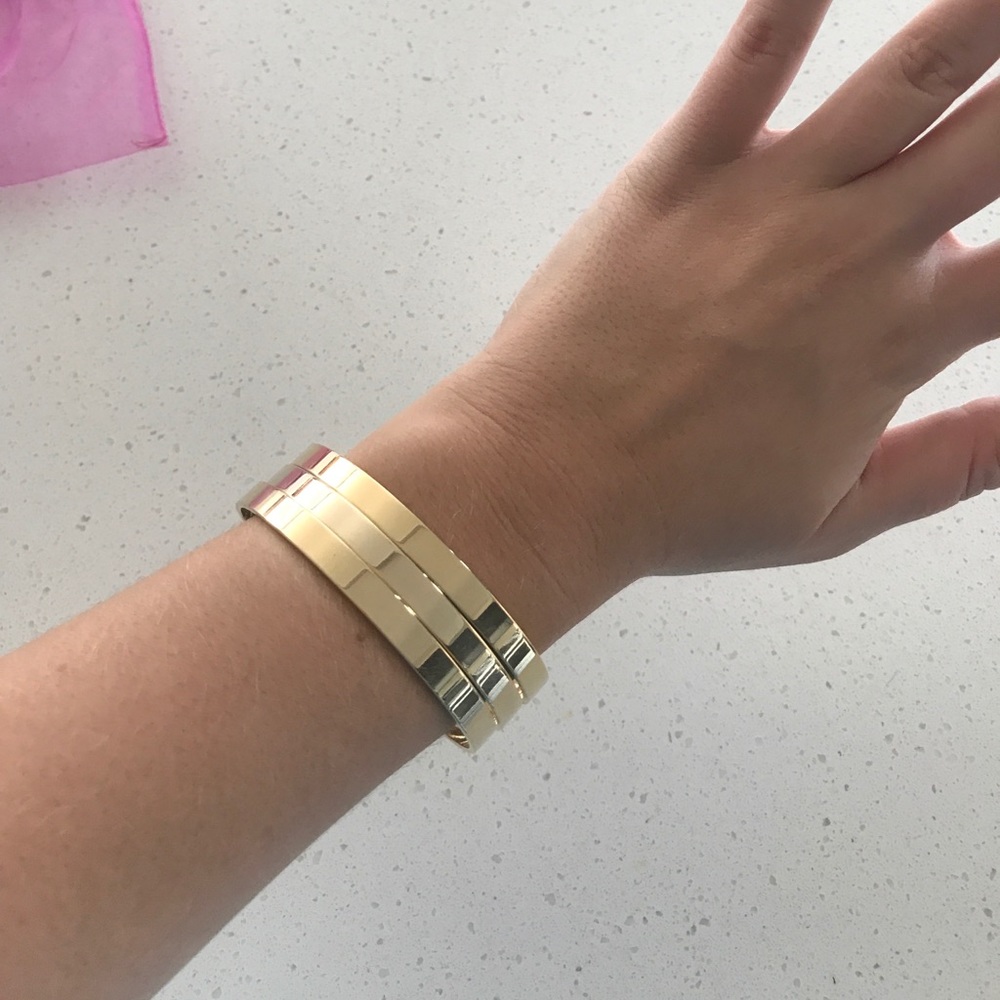 Gold Plated Bangle Bracelets - image 3