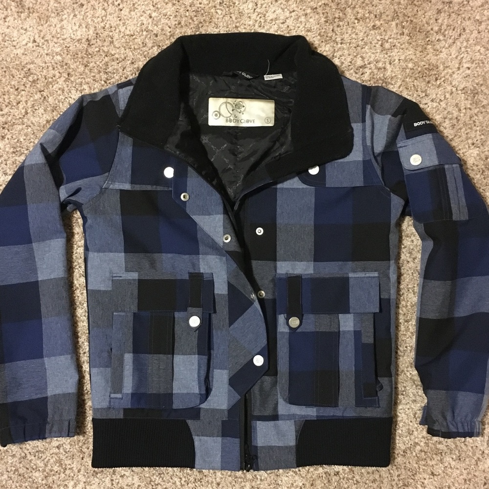 SM Black & Blue Winter Coat