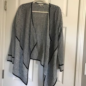 Chevron Drape Cardigan