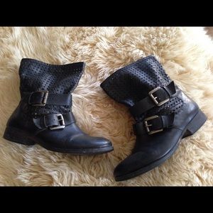 Steve Madden Mesh Leather Boots