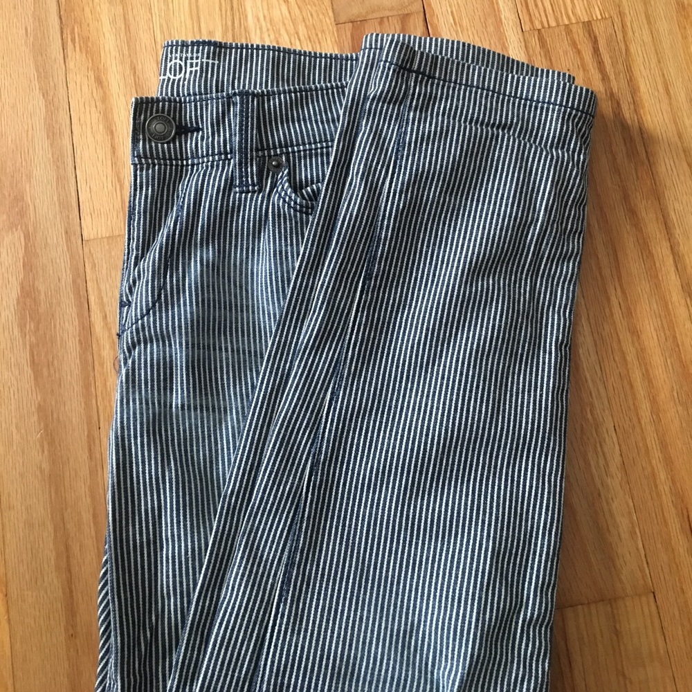 Loft Railroad Denim Skinny jeans