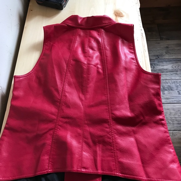 Modamix by Brandon Thomas Moto Leather Vest - Picture 2 of 2