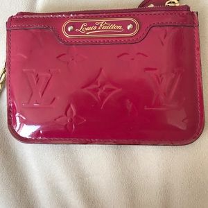 Louis Vuitton Key Pouch in Indian Rose vernis