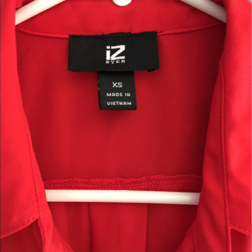 Red IZ Byer blouse
