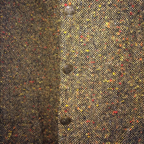 VINTAGE❤️BLAZER COAT MEDIUM.UNIQUE BUTTONS,Leather - Picture 3 of 8