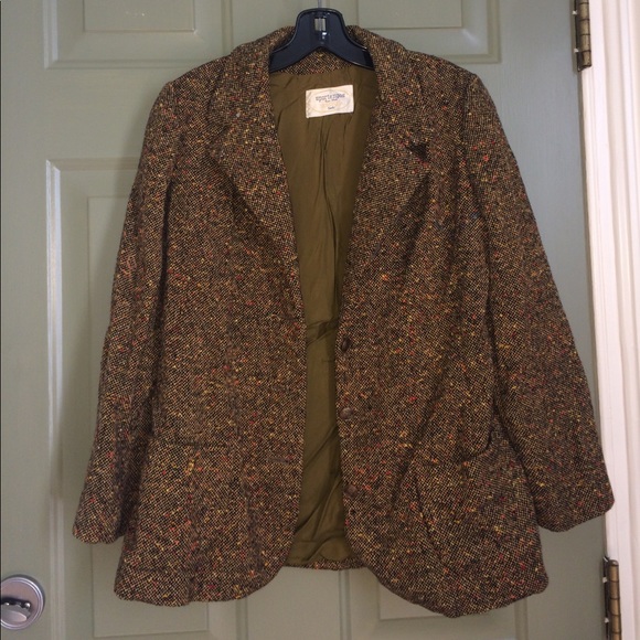 VINTAGE❤️BLAZER COAT MEDIUM.UNIQUE BUTTONS,Leather - Picture 4 of 8