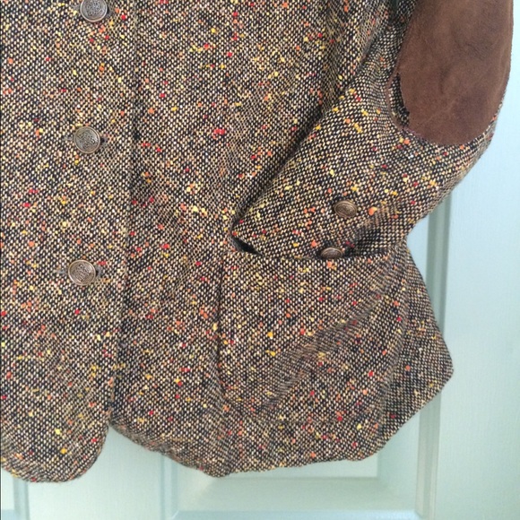 VINTAGE❤️BLAZER COAT MEDIUM.UNIQUE BUTTONS,Leather - Picture 7 of 8