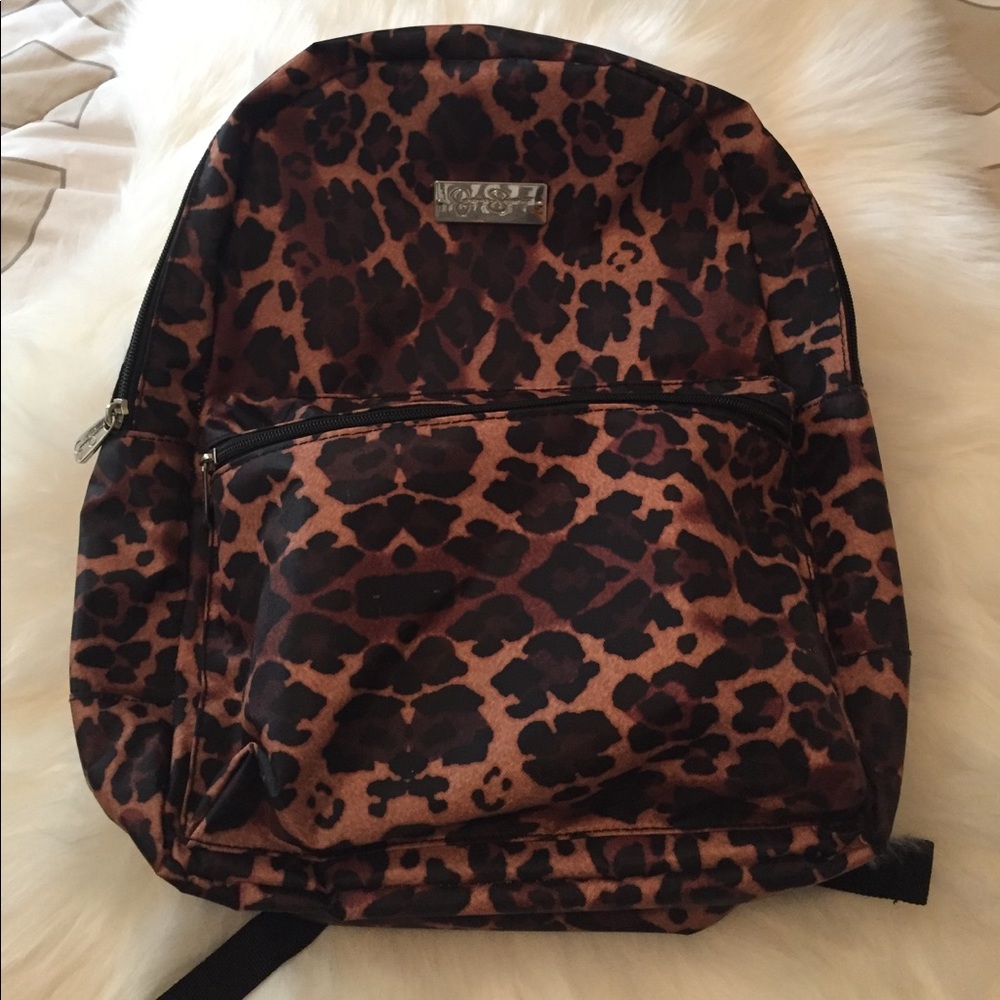 Jessica Simpson leopard backpack 🎒