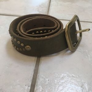 Lucky Brand Leather Studded Belt Size XS Lucky Brand Leather Studded Belt Size XS