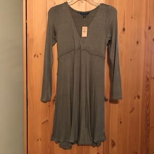 Soft and Sexy V-neck Sweater Dress