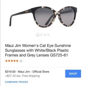 Maui Jim women's cat eye sunshine sunglasses