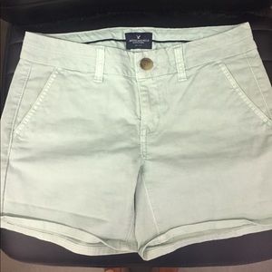 American Eagle Midi Twill Shorts