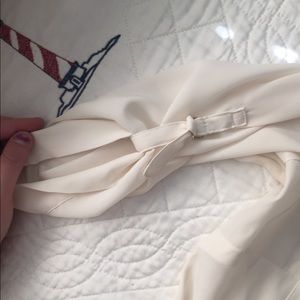 Shear white button up shirt