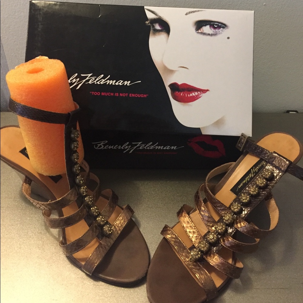 Beverly Feldman wedge sandals