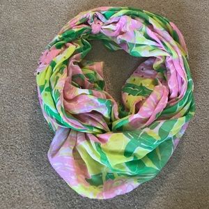 Lily Pulitzer- Floral scarf with sequin detail