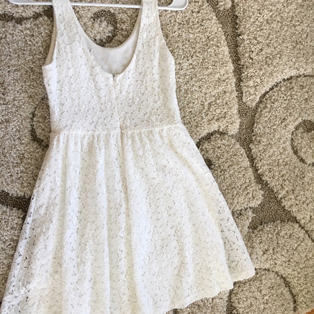 white lush dress
