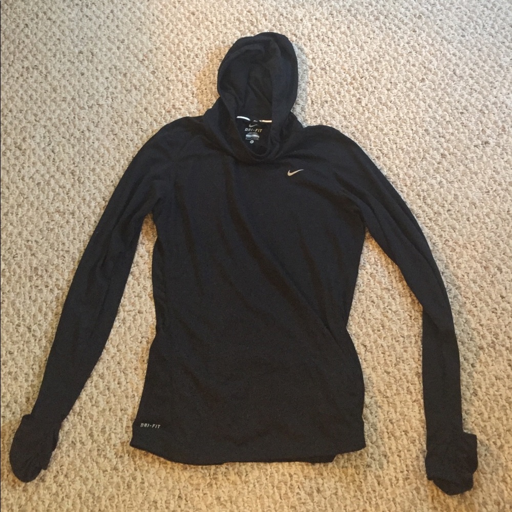 Nike Dri-Fit black womens small running jacket
