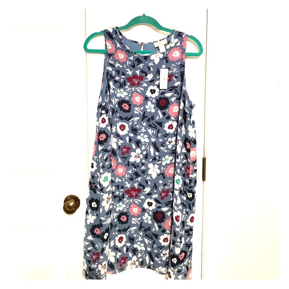 Ann Taylor Loft floral print sleeveless dress