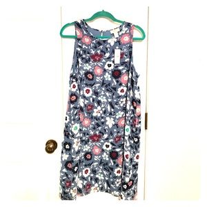 Ann Taylor Loft floral print sleeveless dress