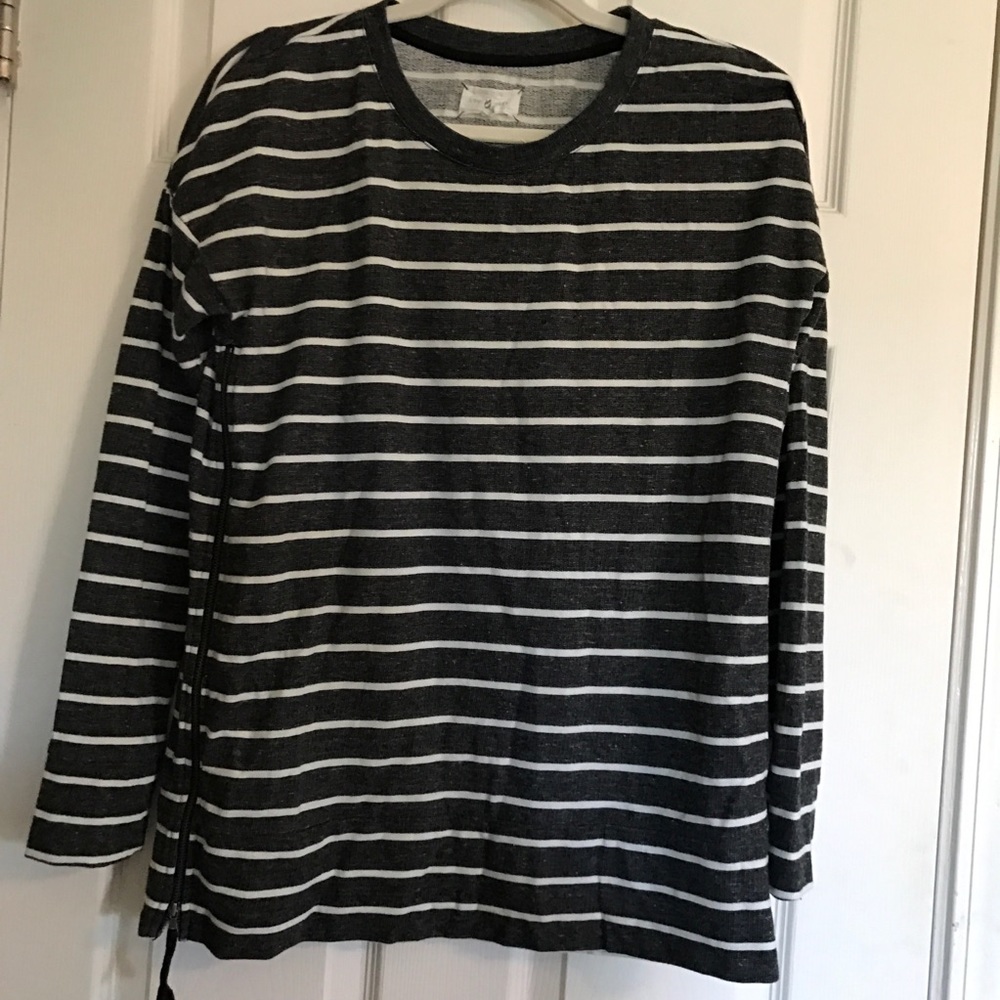 Lou and Grey Stripe Size Zip Tunic