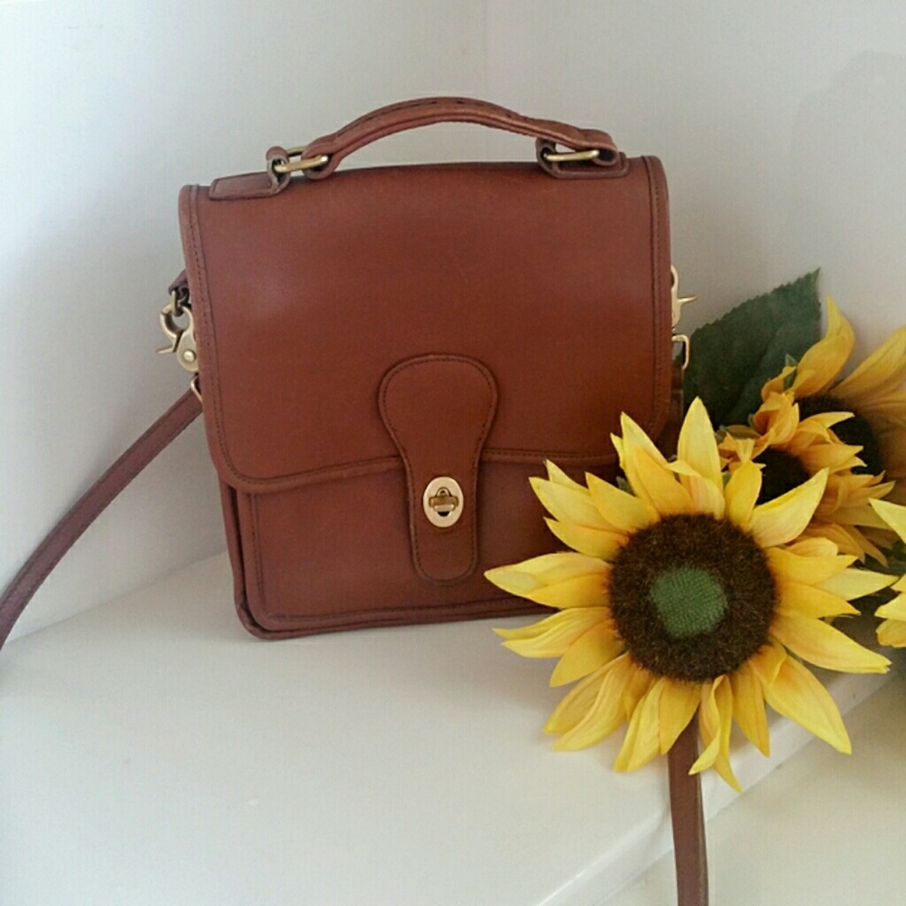 Coach Station Bag in British Tan Leather