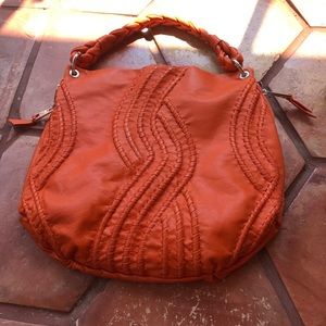 Fenn Wright Manson NWOT orange leather handbag