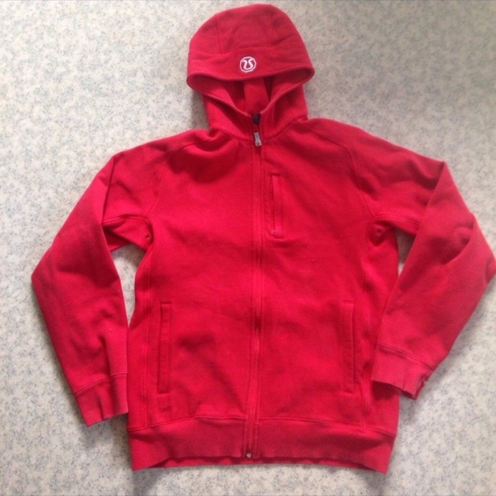 RED Lululemon hoodie men XL