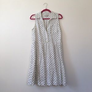 Printed summer dress with collar